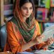 portrait-beautiful-young-indian-woman-working-her-desk_173749-20042