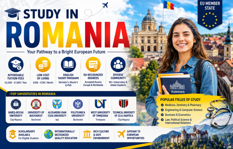 Study in Romania: Complete 2026 Guide to Top Universities & Tuition Fees